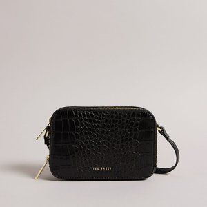 Ted Baker Stina Croc effect camera bag
